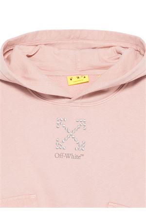 felpa in cotone rosa OFF WHITE KIDS | OGBB00BF25FLE0013B07